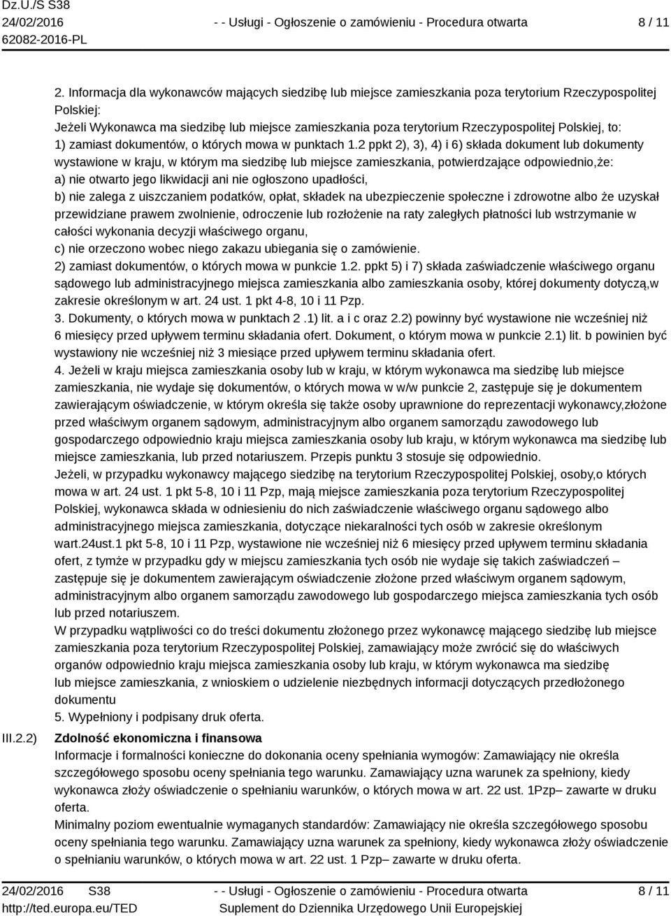 Polskiej, to: 1) zamiast dokumentów, o których mowa w punktach 1.