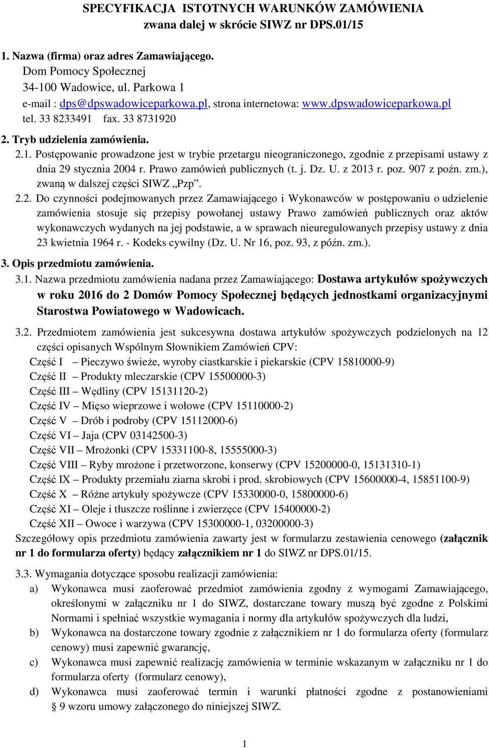 Prawo zamówień publicznych (t. j. Dz. U. z 20