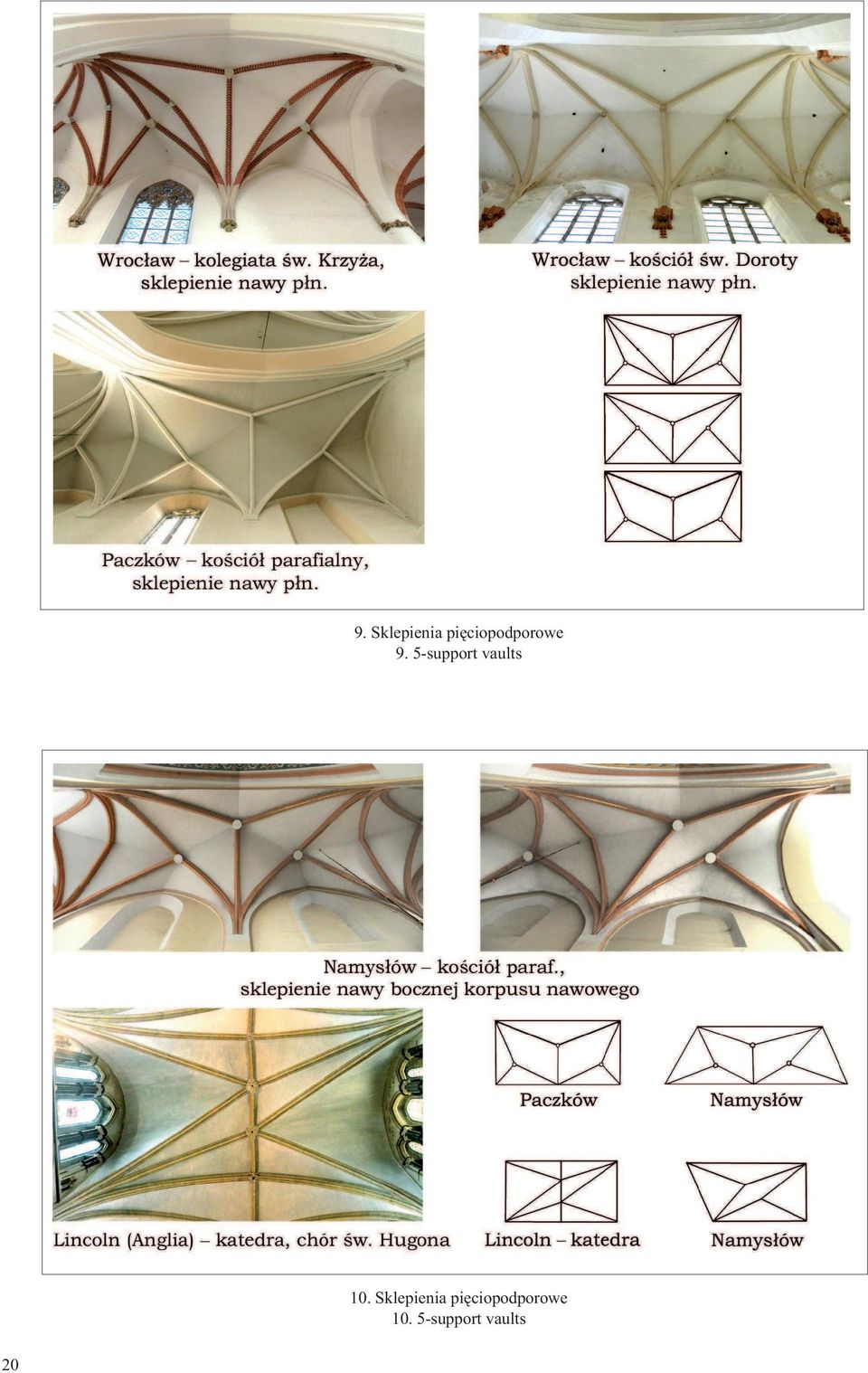 5-support vaults 10.