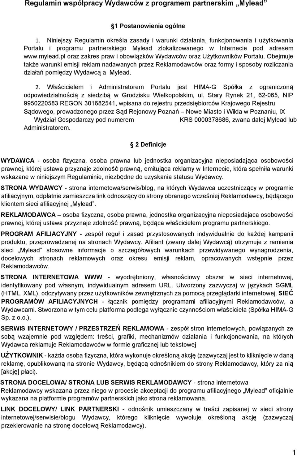 pl oraz zakres praw i obowiązków Wydawców oraz Użytkowników Portalu.