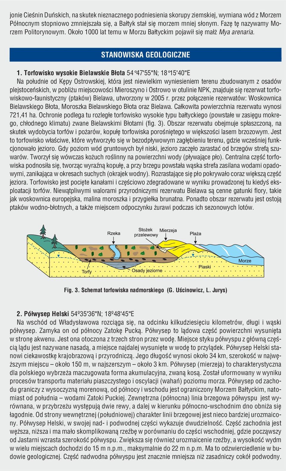 Torfowisko wysokie Bielawskie B³ota 54 47'55"N; 18 15'40"E Na po³udnie od Kêpy Ostrowskiej, która jest niewielkim wyniesieniem terenu zbudowanym z osadów plejstoceñskich, w pobli u miejscowoœci