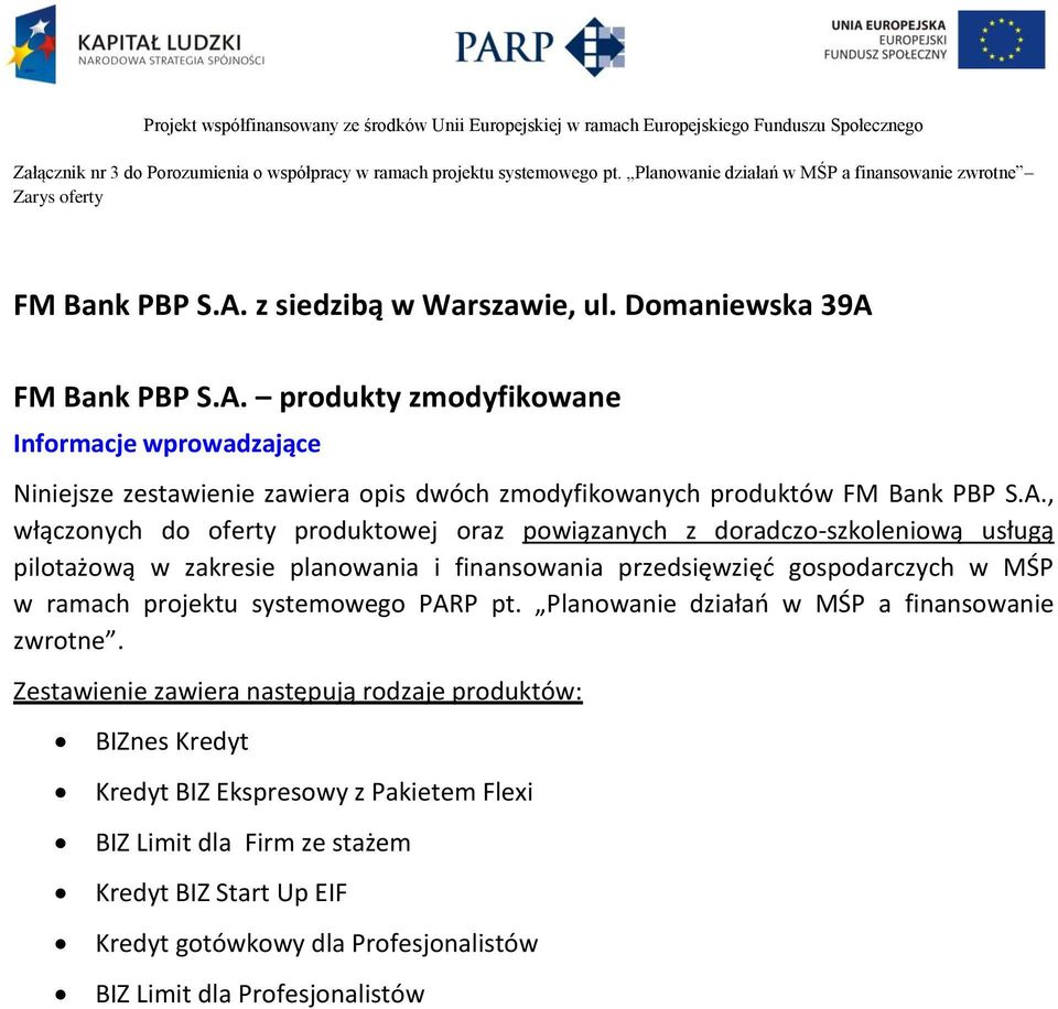 FM Bank PBP S.A.