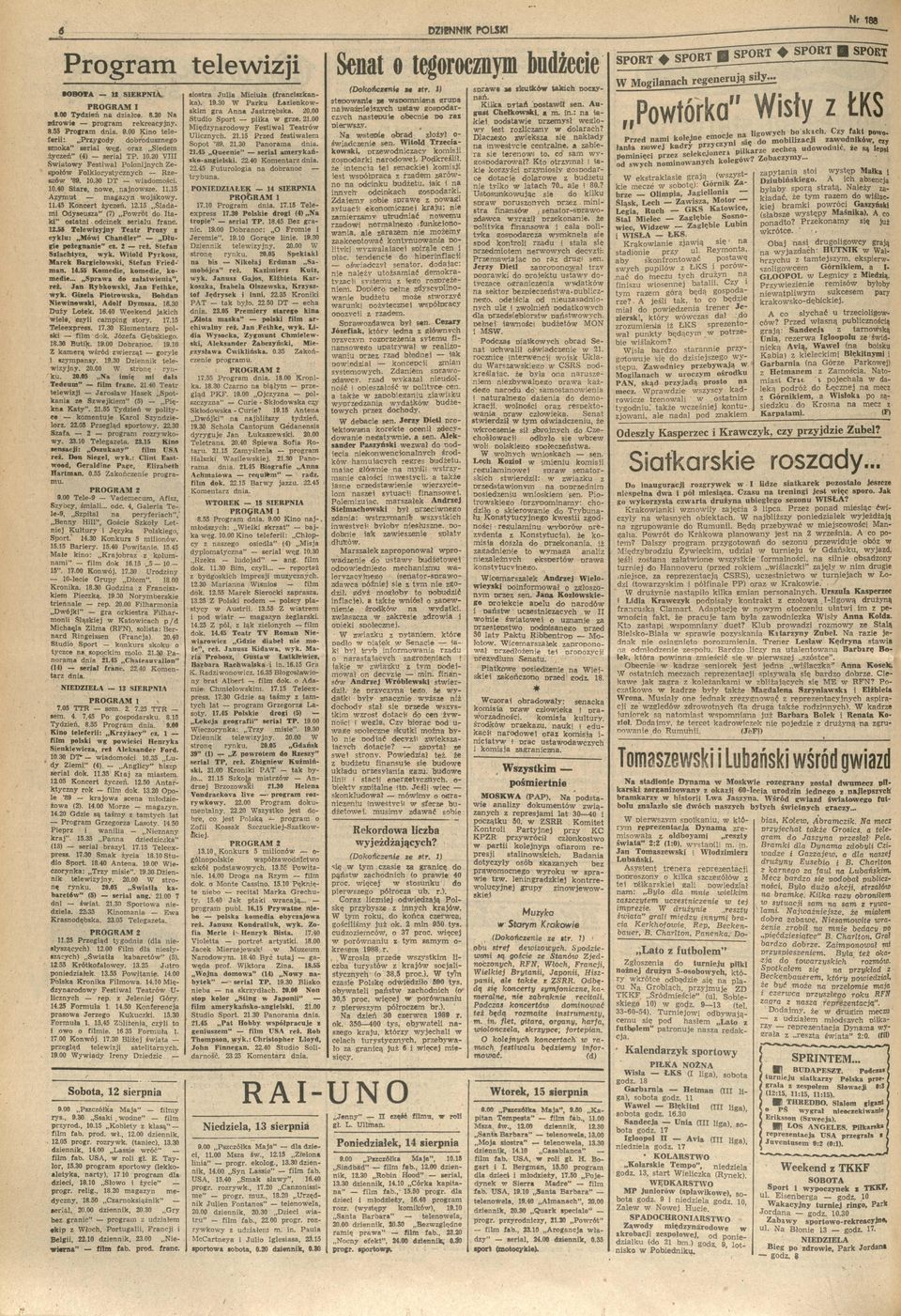 5 Ślada m Odyseusa (7) Porót Ita k ostatn odcnek seralu franc. 2.55 Teleyjny Teatr Proy cyklu: Mó Chandler Dłu ge pożegnane c, 2 ret. tefan lachtye, yk. Wtold Pyrkos, Marek Bargełosk, tefan Fred man.