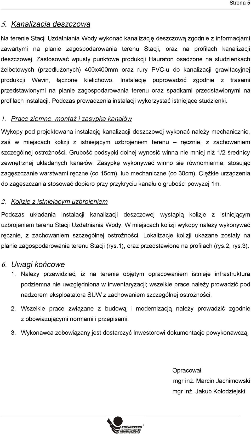 deszczowej.