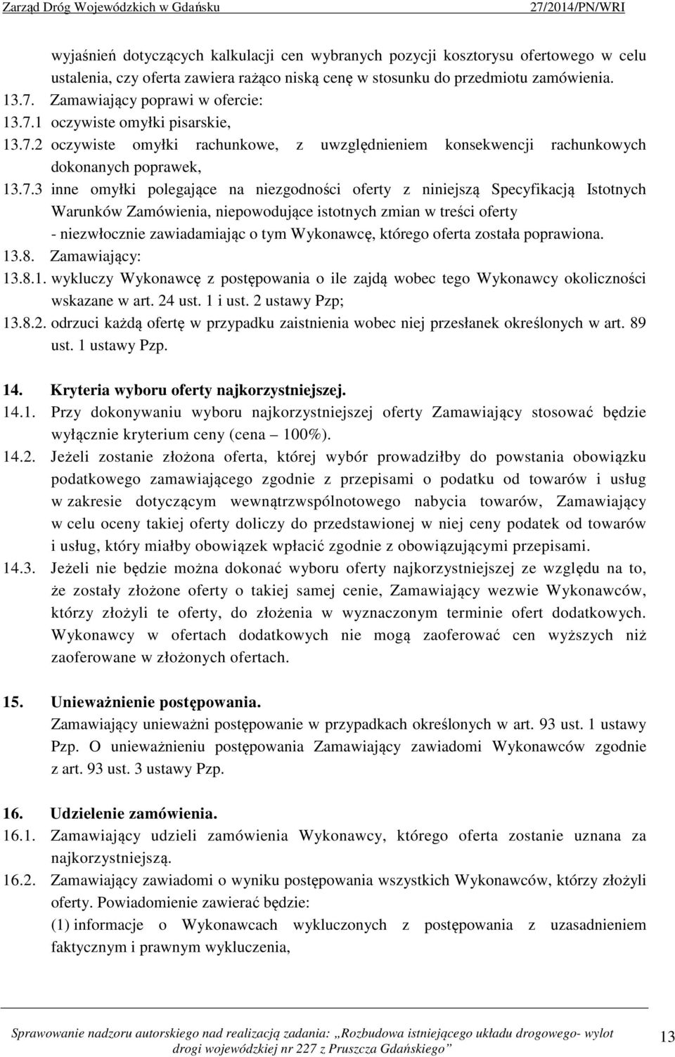 1 oczywiste omyłki pisarskie, 13.7.