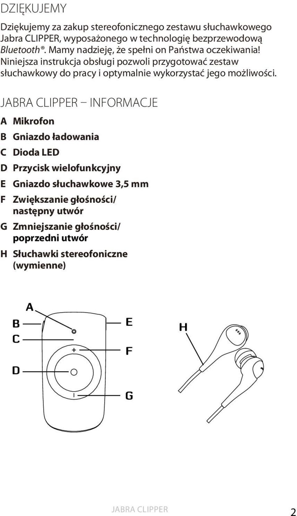 Niniejsza instrukcja obsługi pozwoli przygotować zestaw słuchawkowy do pracy i optymalnie wykorzystać jego możliwości.