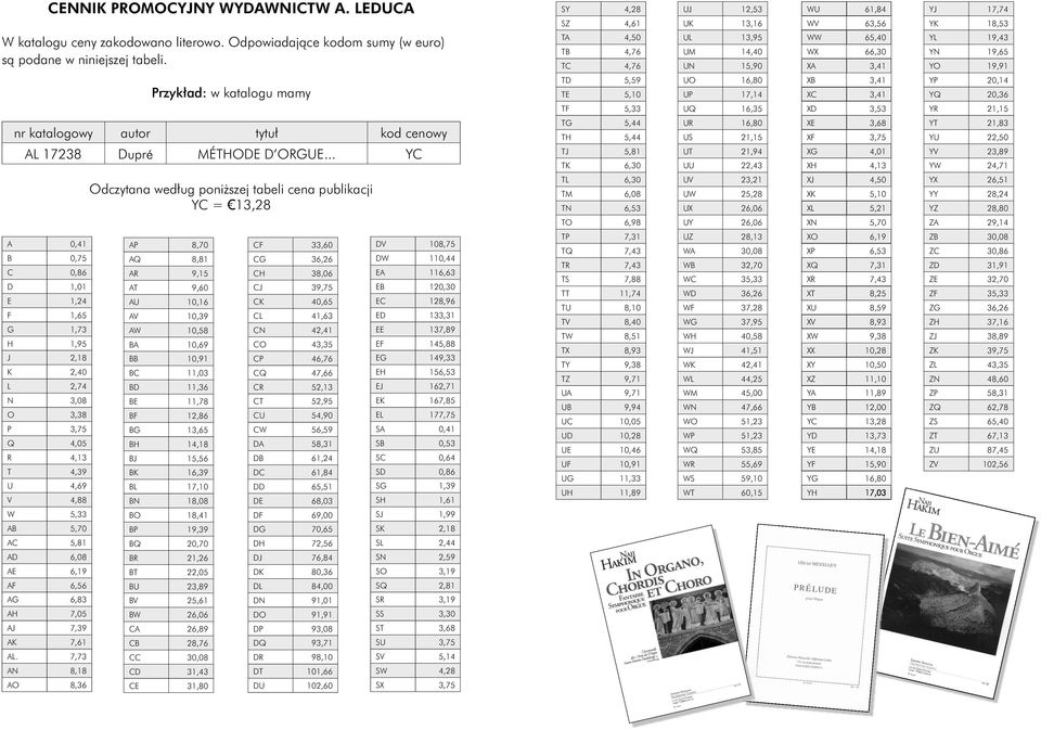 TA 4,50 TB 4,76 TC 4,76 UL 13,95 UM 14,40 UN 15,90 WW 65,40 WX 66,30 XA 3,41 YL 19,43 YN 19,65 YO 19,91 Przykład: w katalogu mamy TD 5,59 TE 5,10 TF 5,33 UO 16,80 UP 17,14 UQ 16,35 XB 3,41 XC 3,41 XD