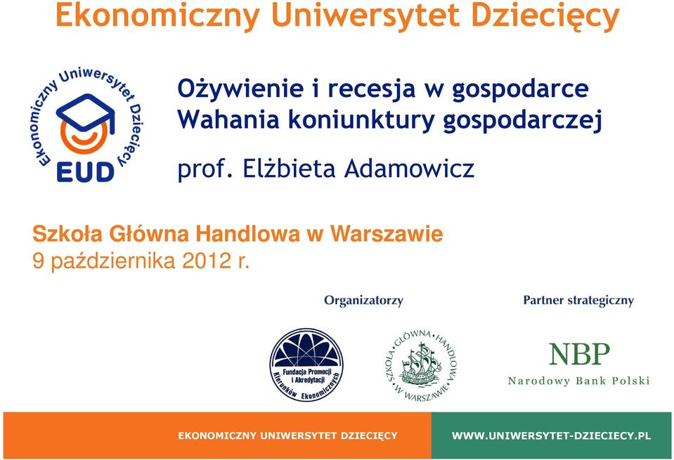 gospodarczej prof.