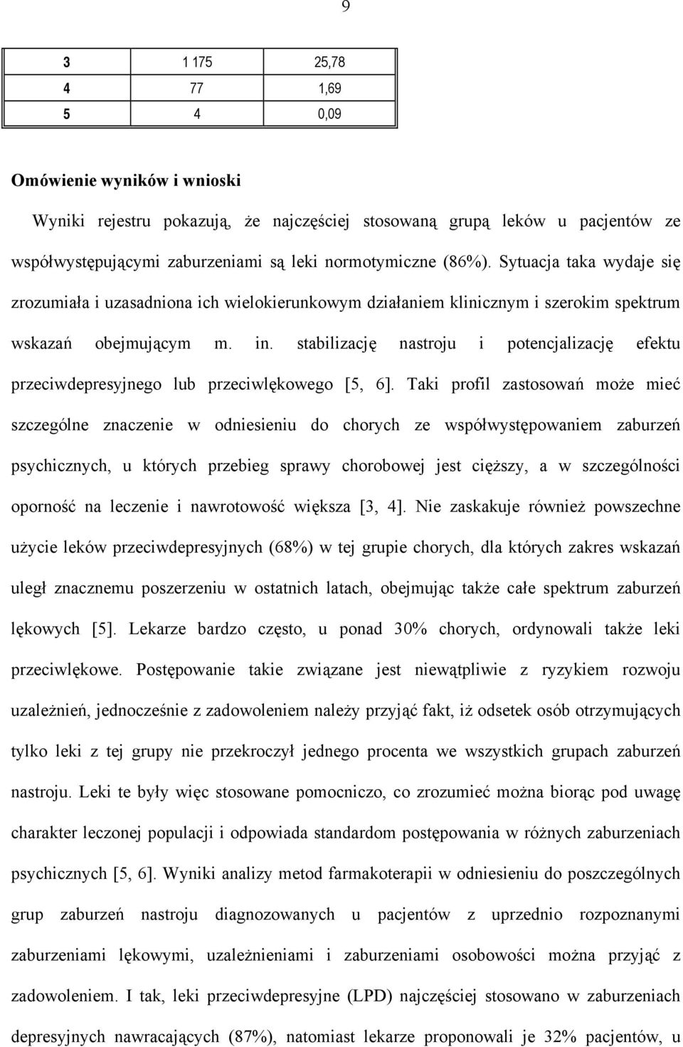 stabilizację nastroju i potencjalizację efektu przeciwdepresyjnego lub przeciwlękowego [5, 6].