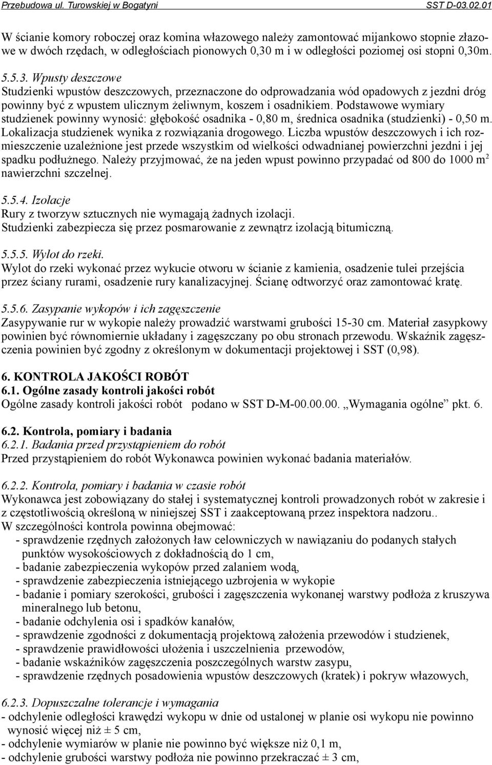 m i w odległości poziomej osi stopni 0,30