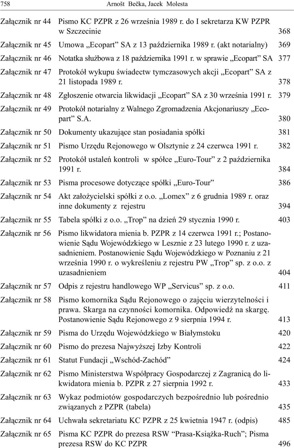 378 Za³¹cznik nr 48 Zg³oszenie otwarcia likwidacji Ecopart SA 