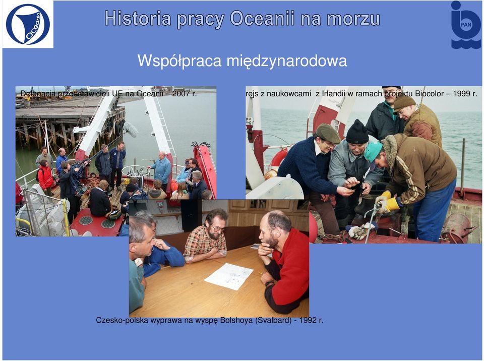 rejs z naukowcami z Irlandii w ramach projektu
