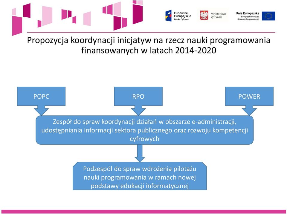 udostępniania informacji sektora publicznego oraz rozwoju kompetencji cyfrowych Podzespół