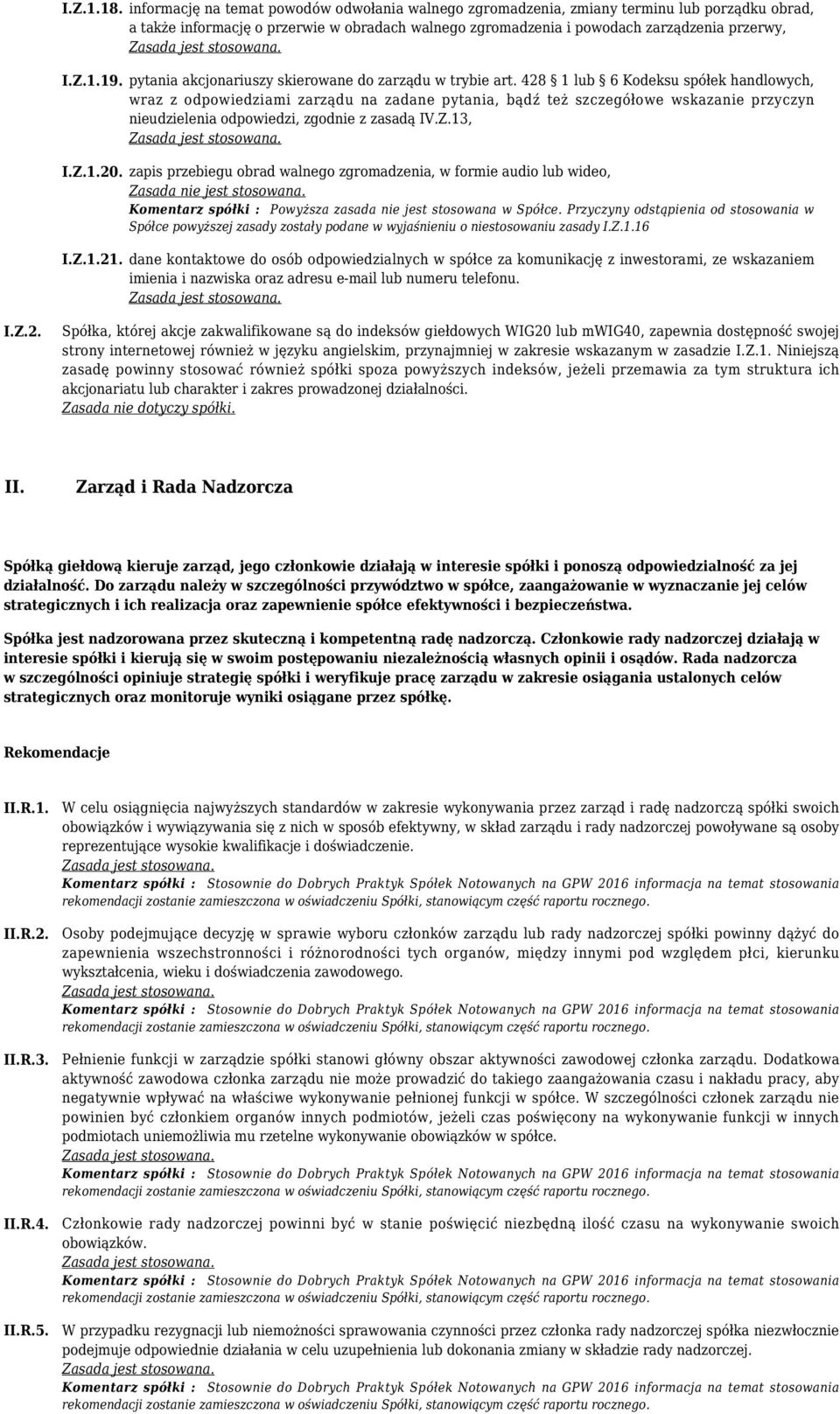 pytania akcjonariuszy skierowane do zarządu w trybie art.