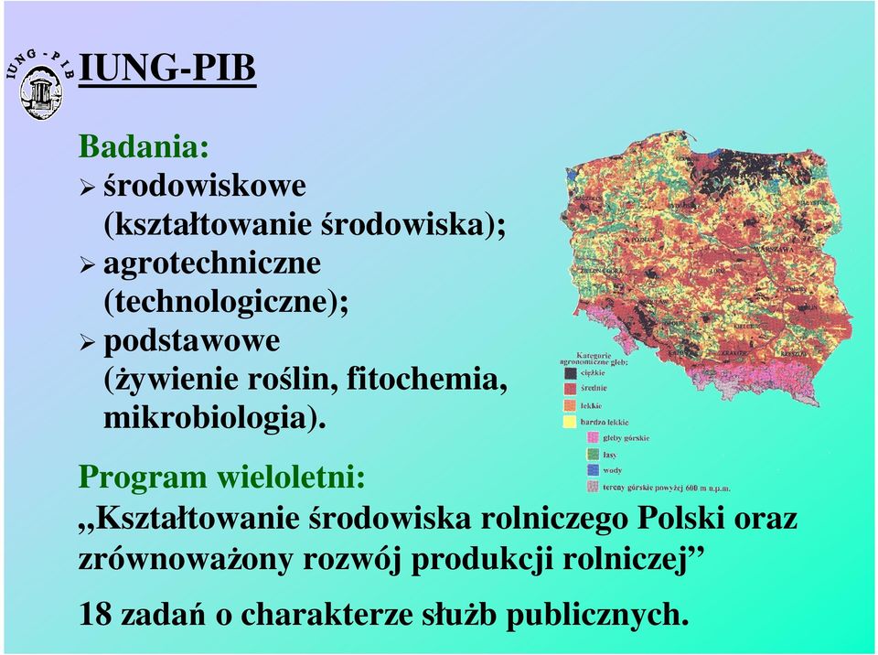 Program wieloletni: Kształtowanie środowiska rolniczego Polski oraz