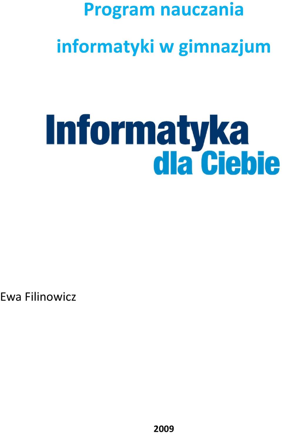 informatyki w