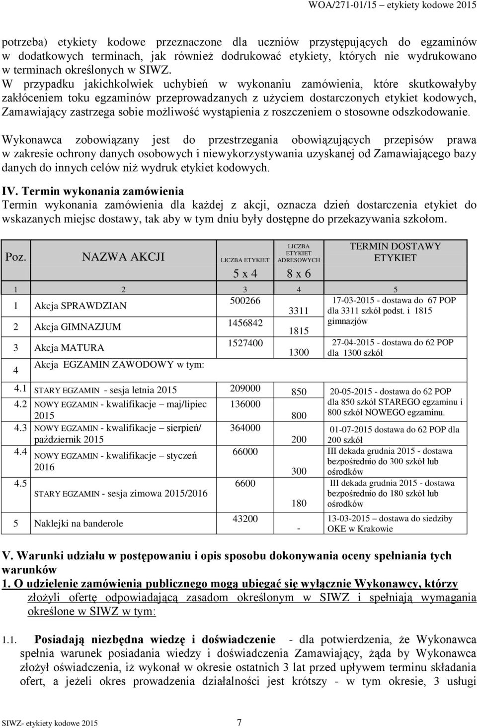 możliwość wystąpienia z roszczeniem o stosowne odszkodowanie.