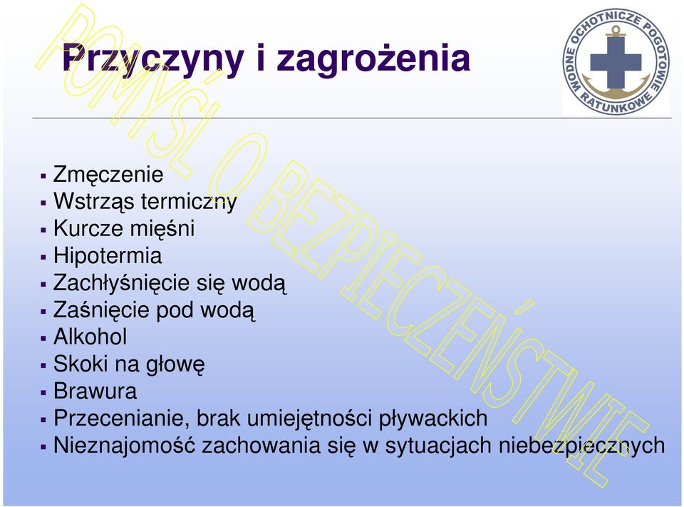 Alkohol Skoki na głowę Brawura Przecenianie, brak