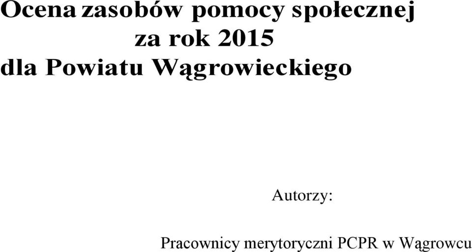 Powiatu Wągrowieckiego