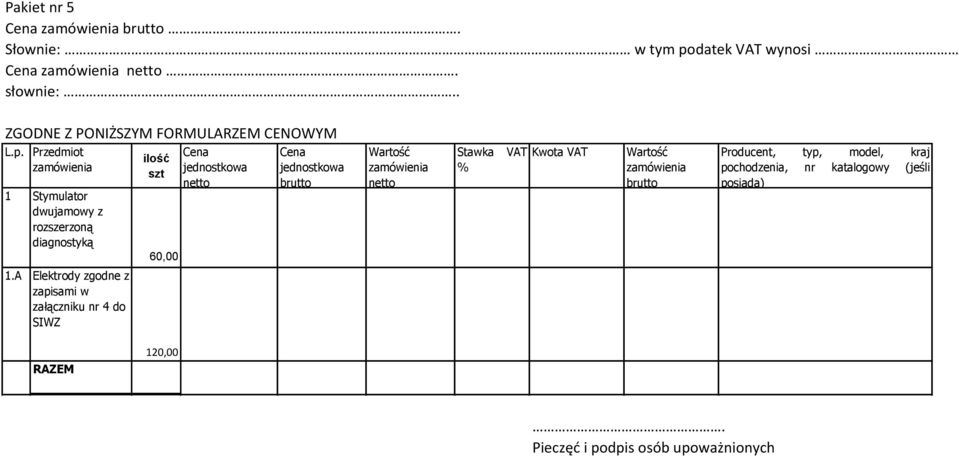 rozszerzoną diagnostyką 60,00 1.