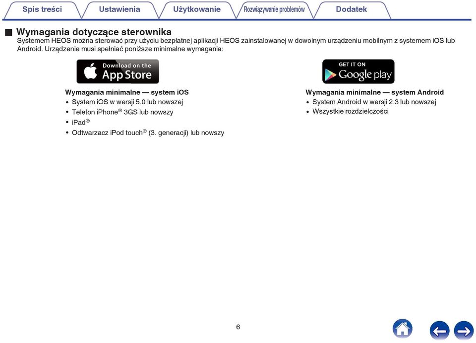 Urządzenie musi spełniać poniższe minimalne wymagania: Wymagania minimalne system ios 0 System ios w wersji 5.