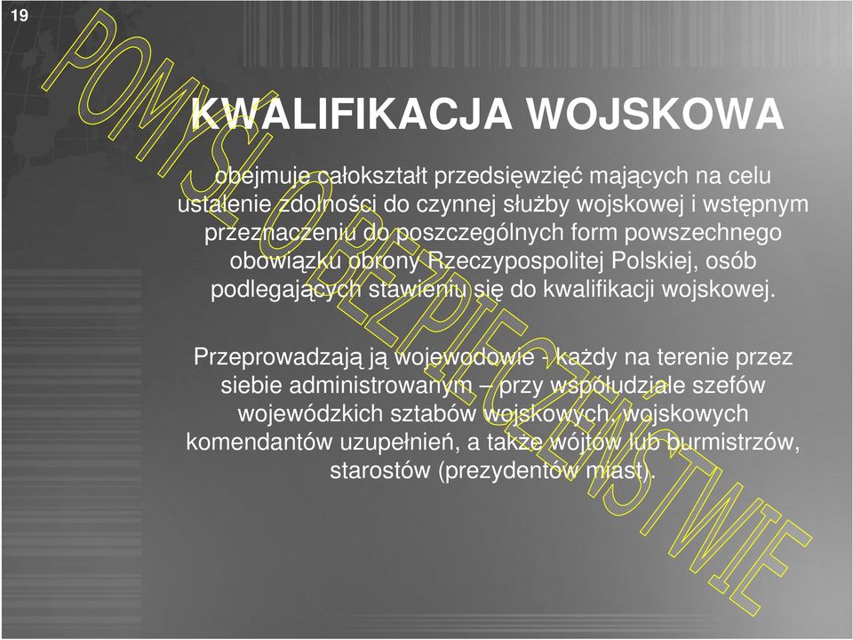 stawieniu się do kwalifikacji wojskowej.