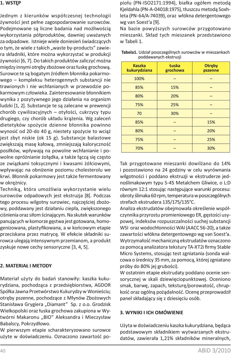 Istnieje wiele doniesień świadczących o tym, że wiele z takich waste by-products zawiera składniki, które można wykorzystać w produkcji żywności [6, 7].