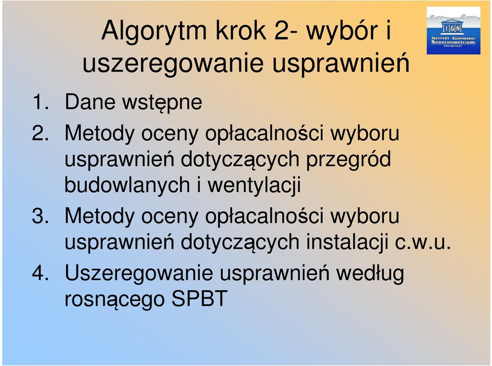 budowlanych i wentylacji 3.