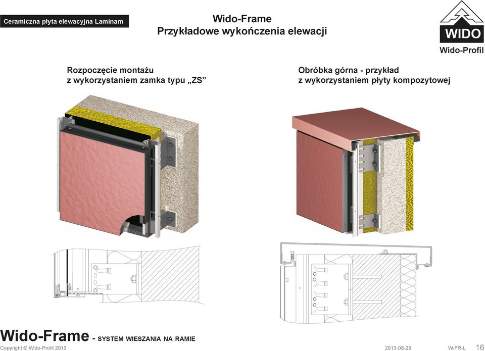 typu ZS Obróbka górna - przykład z