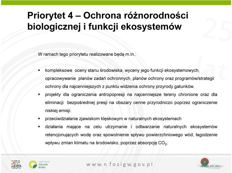 ochrony przyrody gatunków.