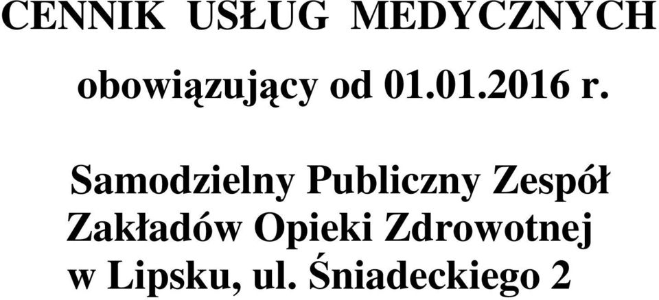 Samodzielny Publiczny Zespół