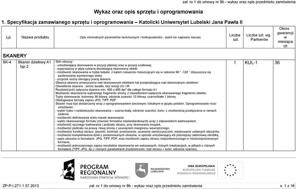 Nazwa produktu Opis minimalnych parametrów technicznych i funkcjonalności - jeżeli nie napisano inaczej Liczba szt.