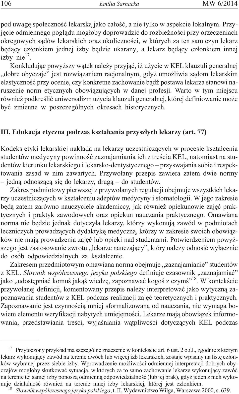 ukarany, a lekarz bêd¹cy cz³onkiem innej izby nie 17.