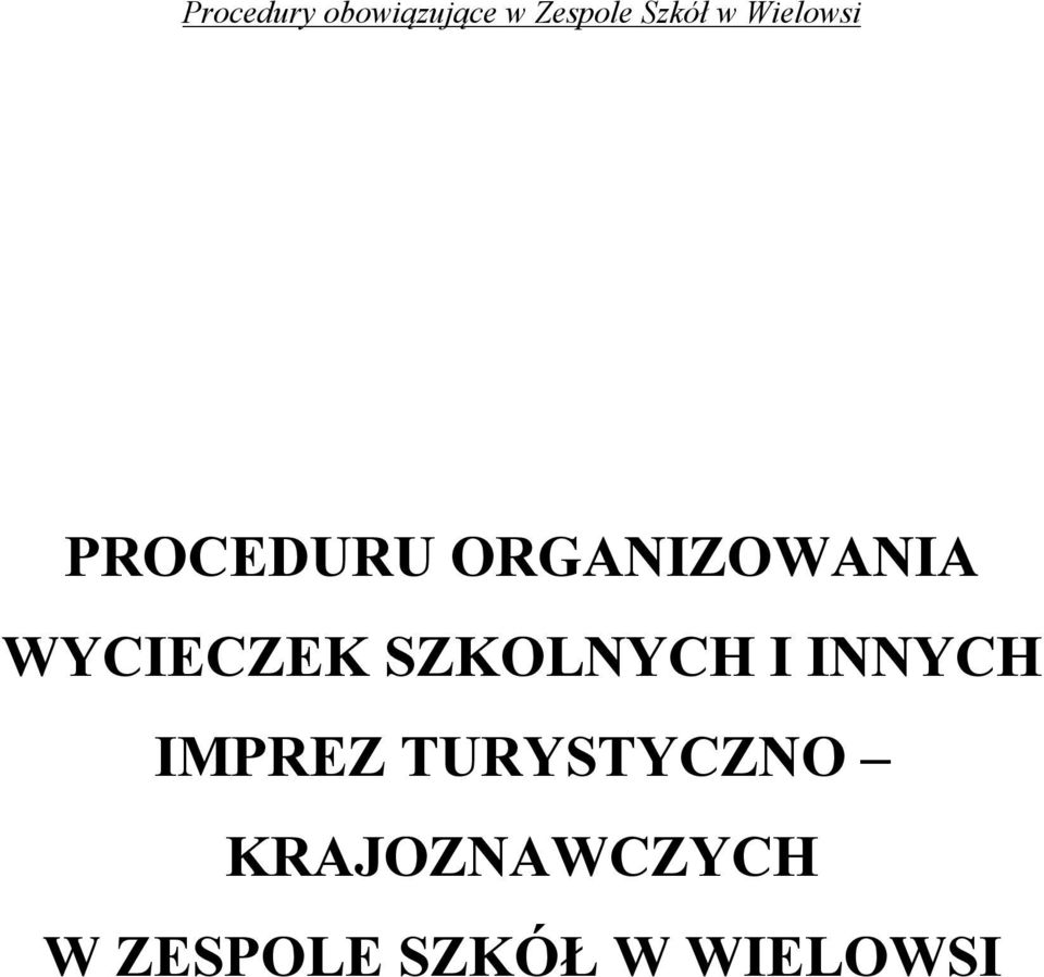 IMPREZ TURYSTYCZNO