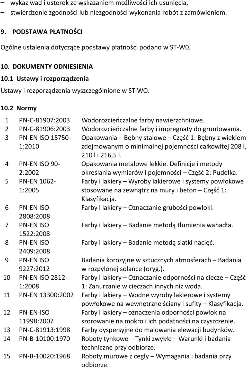 2 PN-C-81906:2003 Wodorozcieńczalne farby i impregnaty do gruntowania.