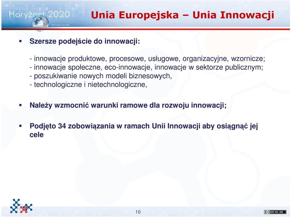 publicznym; - poszukiwanie nowych modeli biznesowych, - technologiczne i nietechnologiczne, Należy
