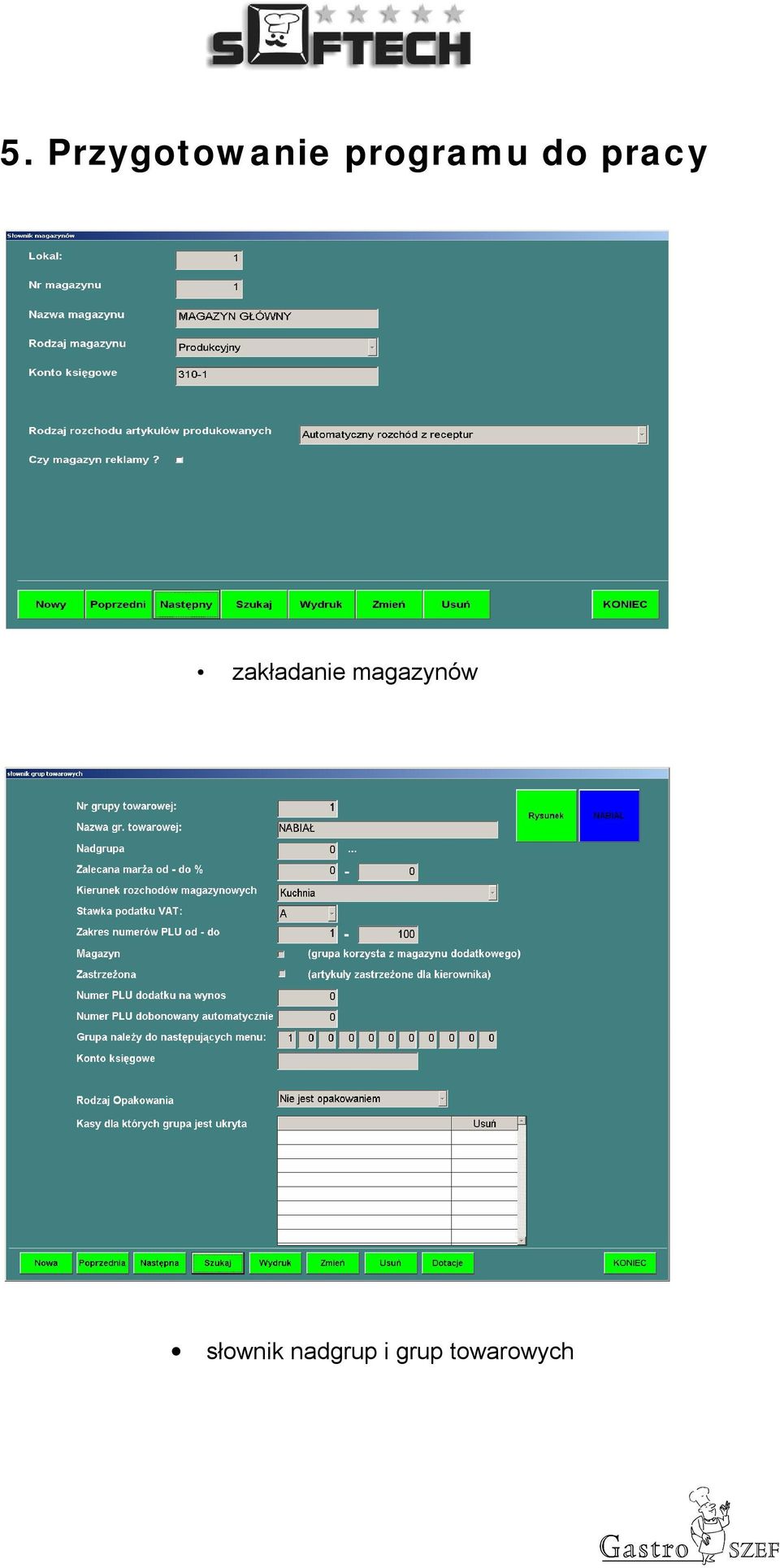 zakładanie magazynów