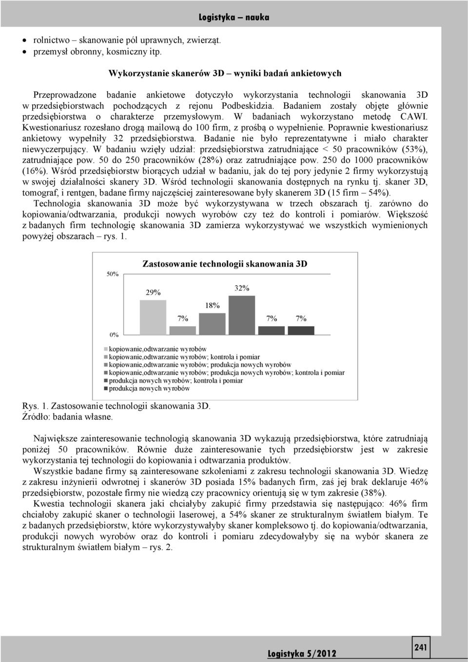 Podbeskidzia. Badaniem zostały objęte głównie przedsiębiorstwa o charakterze przemysłowym. W badaniach wykorzystano metodę CAWI.