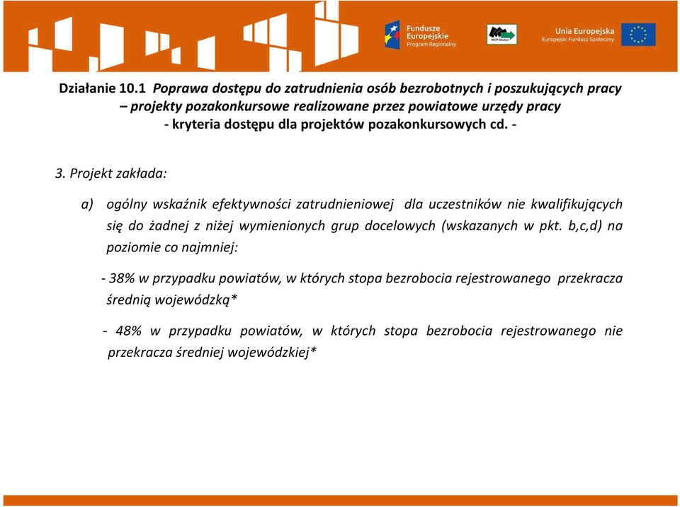wymienionych grup docelowych (wskazanych w pkt.