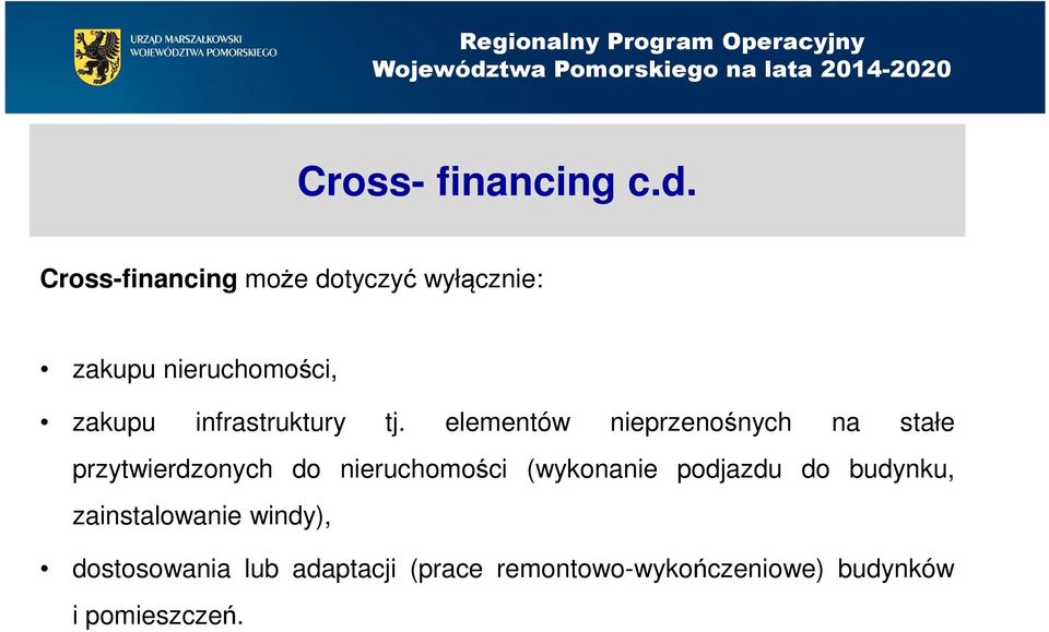 infrastruktury tj.