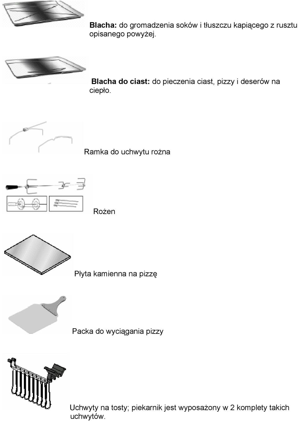 Ramka do uchwytu rożna Rożen Płyta kamienna na pizzę Packa do wyciągania