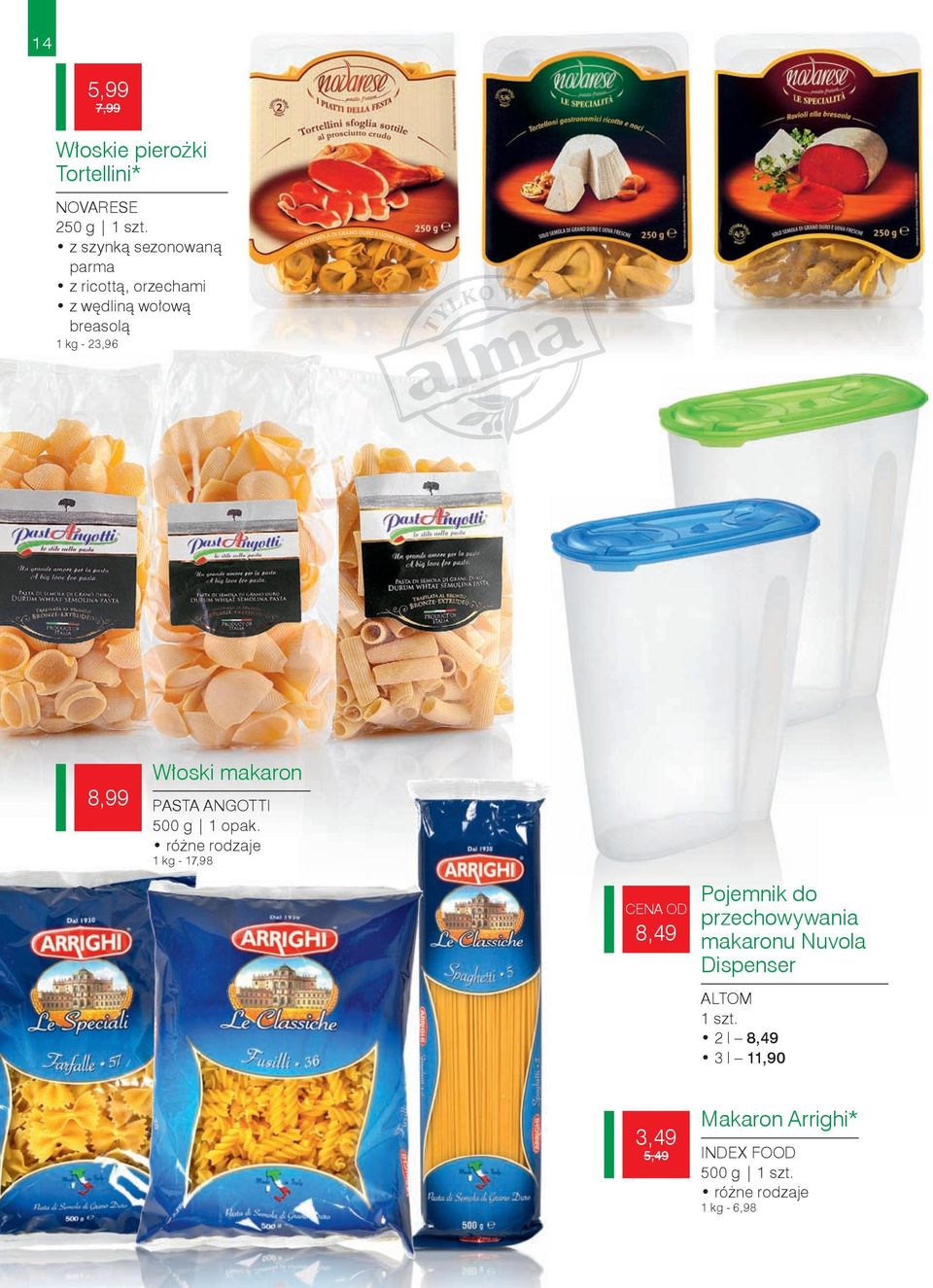 makaron PASTA ANGOTTI 500 g 1 opak.