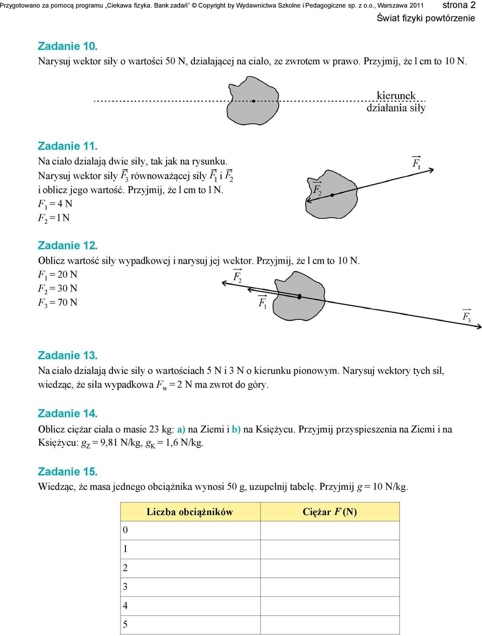 Świat fizyki powtórzenie - PDF Darmowe pobieranie