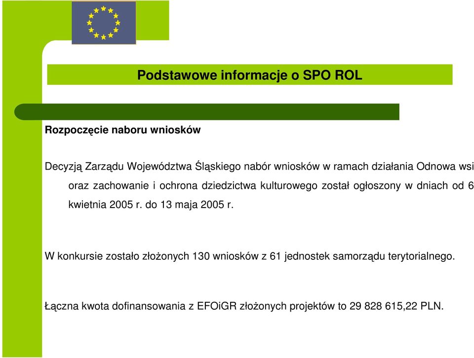w dniach od 6 kwietnia 2005 r. do 13 maja 2005 r.