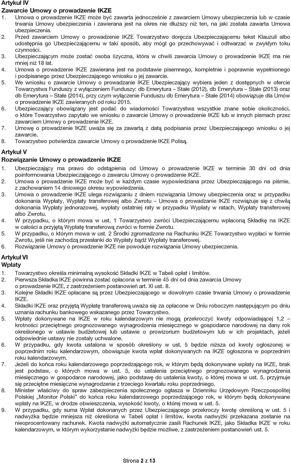 Umowa ubezpieczenia. 2.