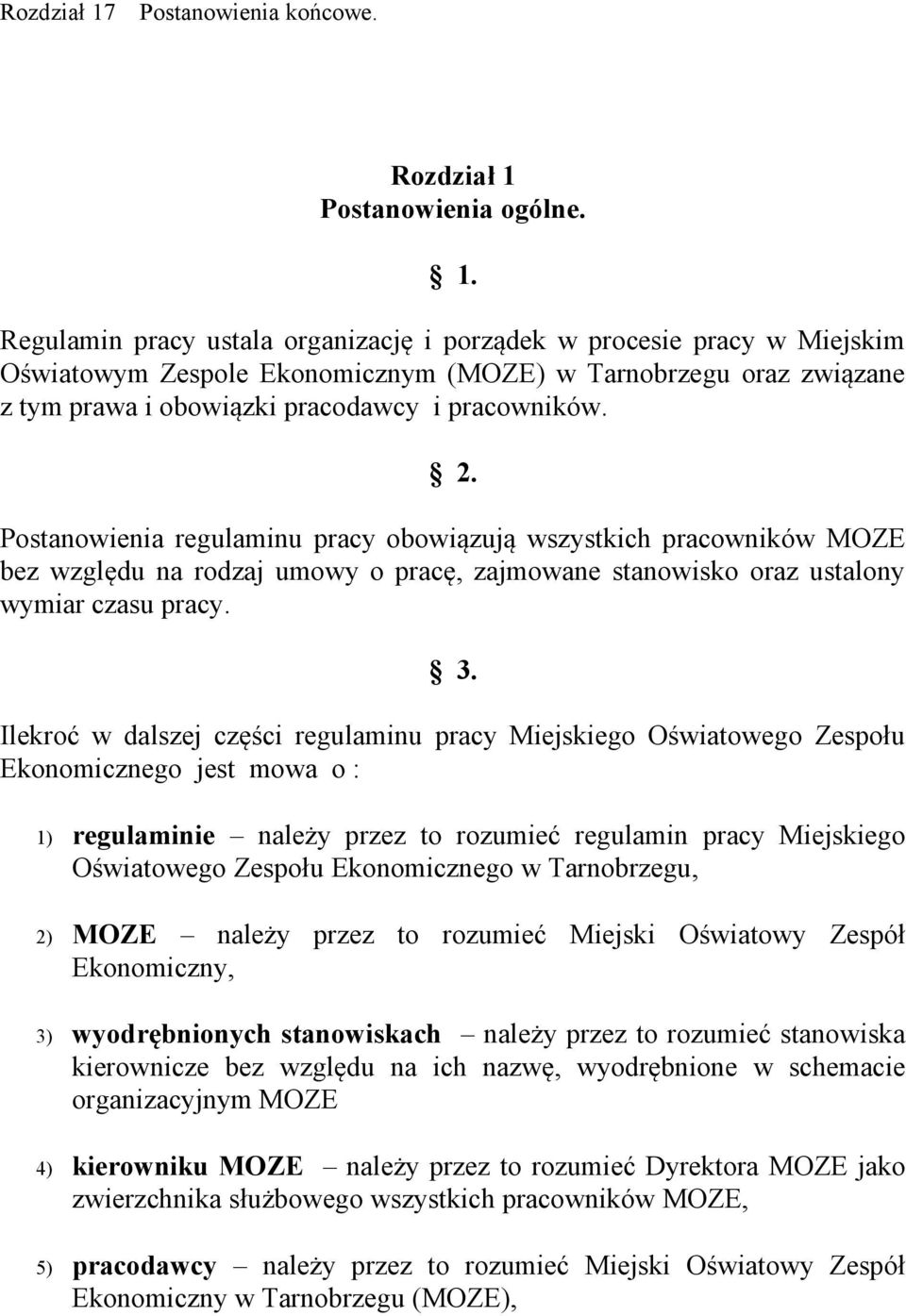 Postanowienia ogólne. 1.