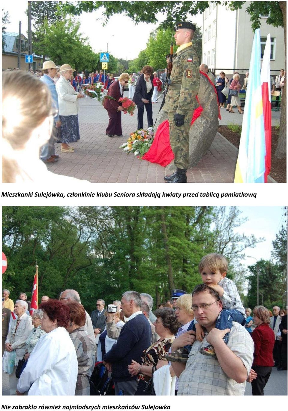 tablicą pamiatkową Nie zabrakło
