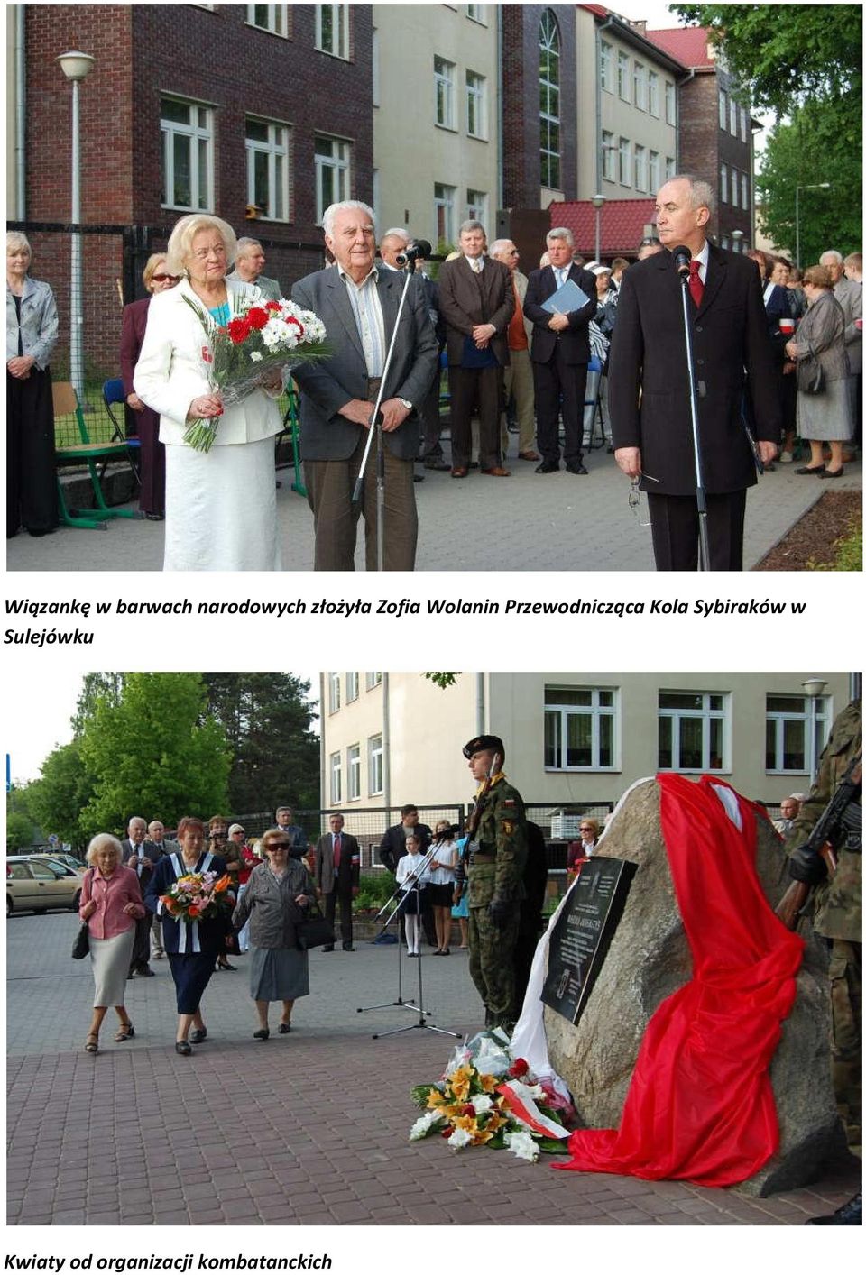 Przewodnicząca Kola Sybiraków w