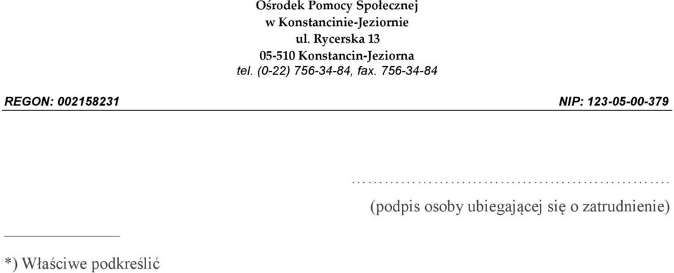 (podpis osoby