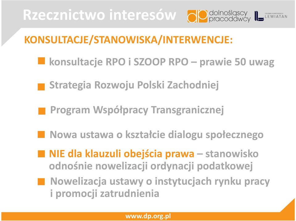 kształcie dialogu społecznego NIE dla klauzuli obejścia prawa stanowisko odnośnie